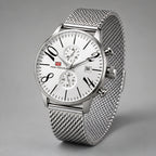 Loxford Men's Chronograph Watch 45mm - Silver - Men's Accessories > Watches > Chronograph Watches - Eric Muller - Image 1