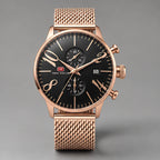 Loxford Men's Chronograph Watch 45mm - Rose Gold - Men's Accessories > Watches > Chronograph Watches - Eric Muller - Image 2