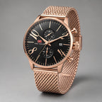 Loxford Men's Chronograph Watch 45mm - Rose Gold - Men's Accessories > Watches > Chronograph Watches - Eric Muller - Image 1