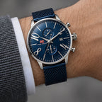 Loxford Men's Chronograph Watch 45mm - Royal Blue - male - Eric Muller - Image 3