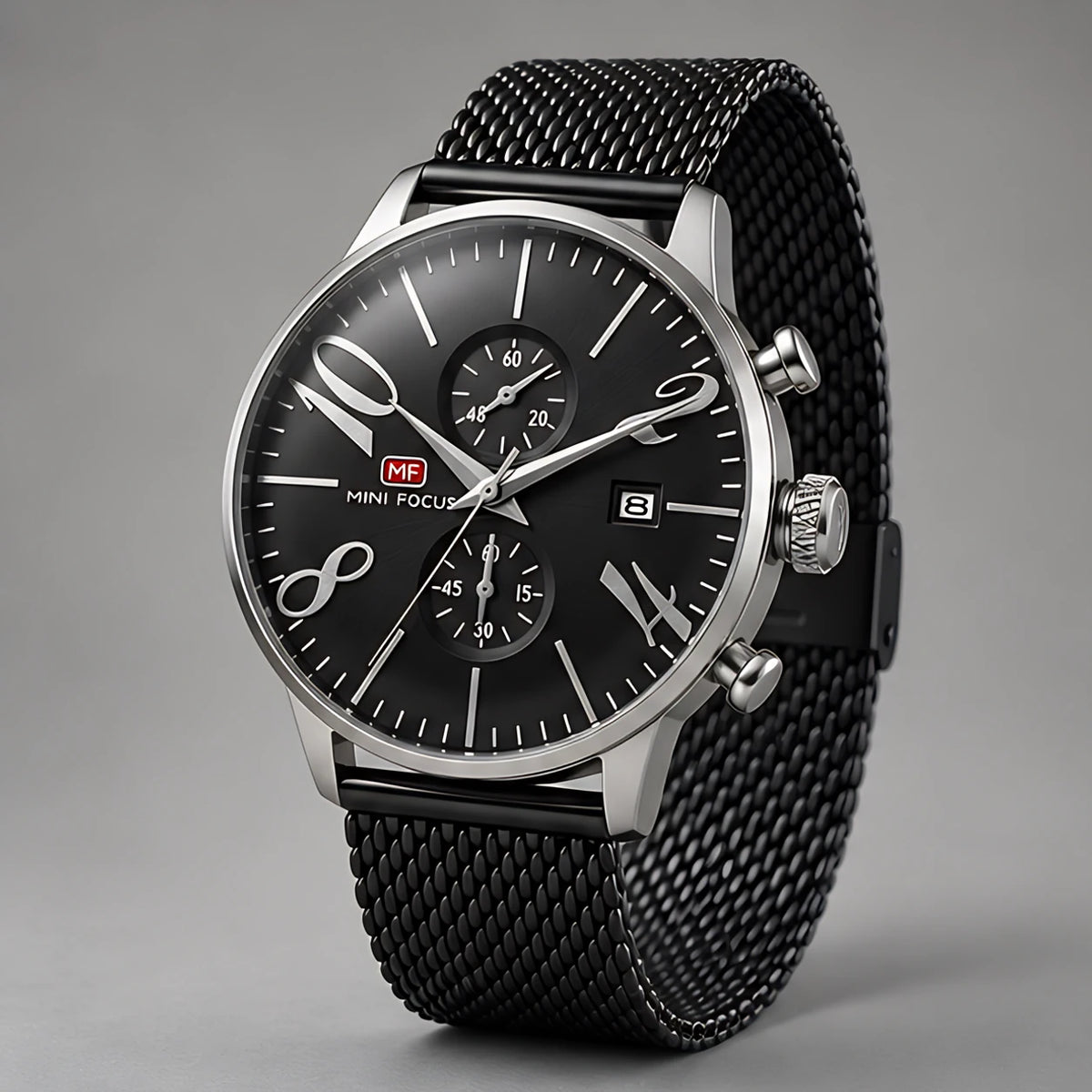 Loxford Men's Chronograph Watch 45mm - Charcoal - Men's Accessories > Watches > Chronograph Watches - Eric Muller - Image 1