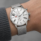 Loxford Men's Chronograph Watch 45mm - Silver - male - Eric Muller - Image 3