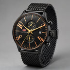 Loxford Men's Chronograph Watch 45mm - Charcoal Orange - Men's Accessories > Watches > Chronograph Watches - Eric Muller - Image 1