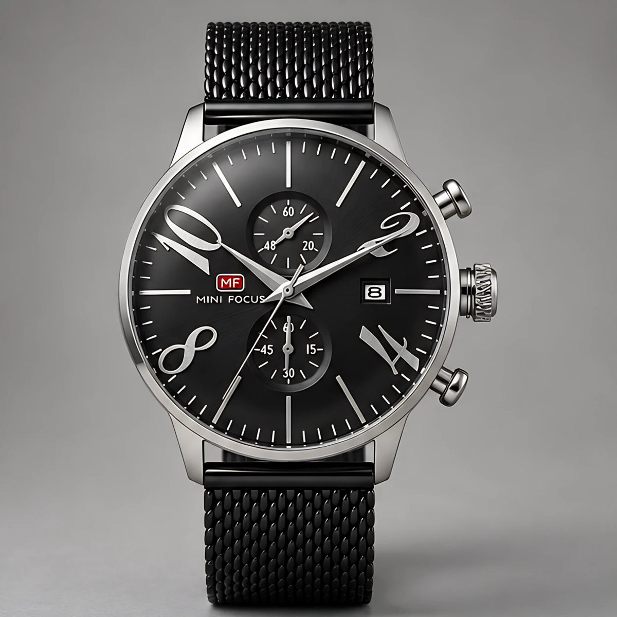 Loxford Men's Chronograph Watch 45mm - Charcoal - Men's Accessories > Watches > Chronograph Watches - Eric Muller - Image 2