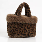 Luciana Women's Fluffy Leopard-Print Tote - Brown - Women's Accessories > Bags > Tote Bags - Eric Muller - Image 1