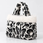 Luciana Women's Fluffy Leopard-Print Tote - White - Women's Accessories > Bags > Tote Bags - Eric Muller - Image 1