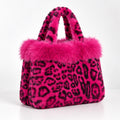 Luciana Women's Fluffy Leopard-Print Tote - Pink - Women's Accessories > Bags > Tote Bags - Eric Muller - Image 1