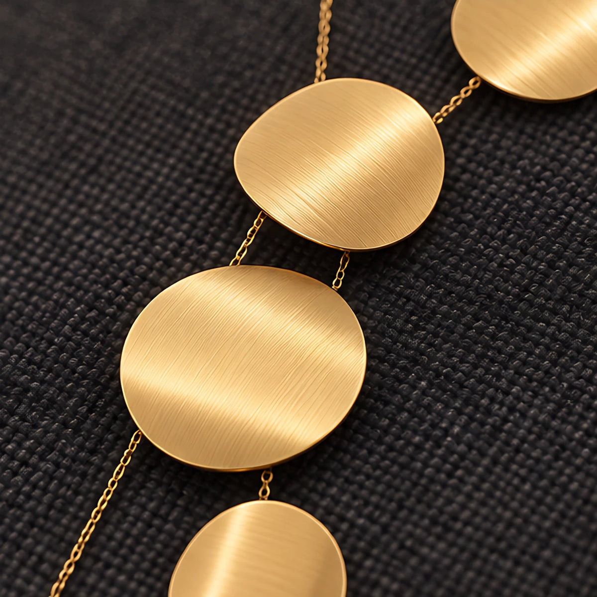 Lumielle Women's Sculptural Polished Disc Lariat Necklace - Gold - female - Eric Muller - Image 3