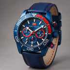 Madox Men's Sport Chronomaster Watch 46mm - Royal Blue Crimson - Accessories > Watches > Chronograph Watches - Eric Muller - Image 1
