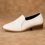Maelle Women's Woven Slip-On Loafers - White - Shoes - Eric Muller - Image 3