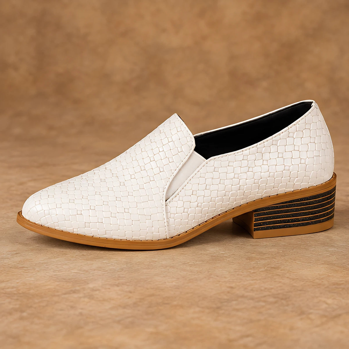Maelle Women's Woven Slip-On Loafers - White - Shoes - Eric Muller - Image 3