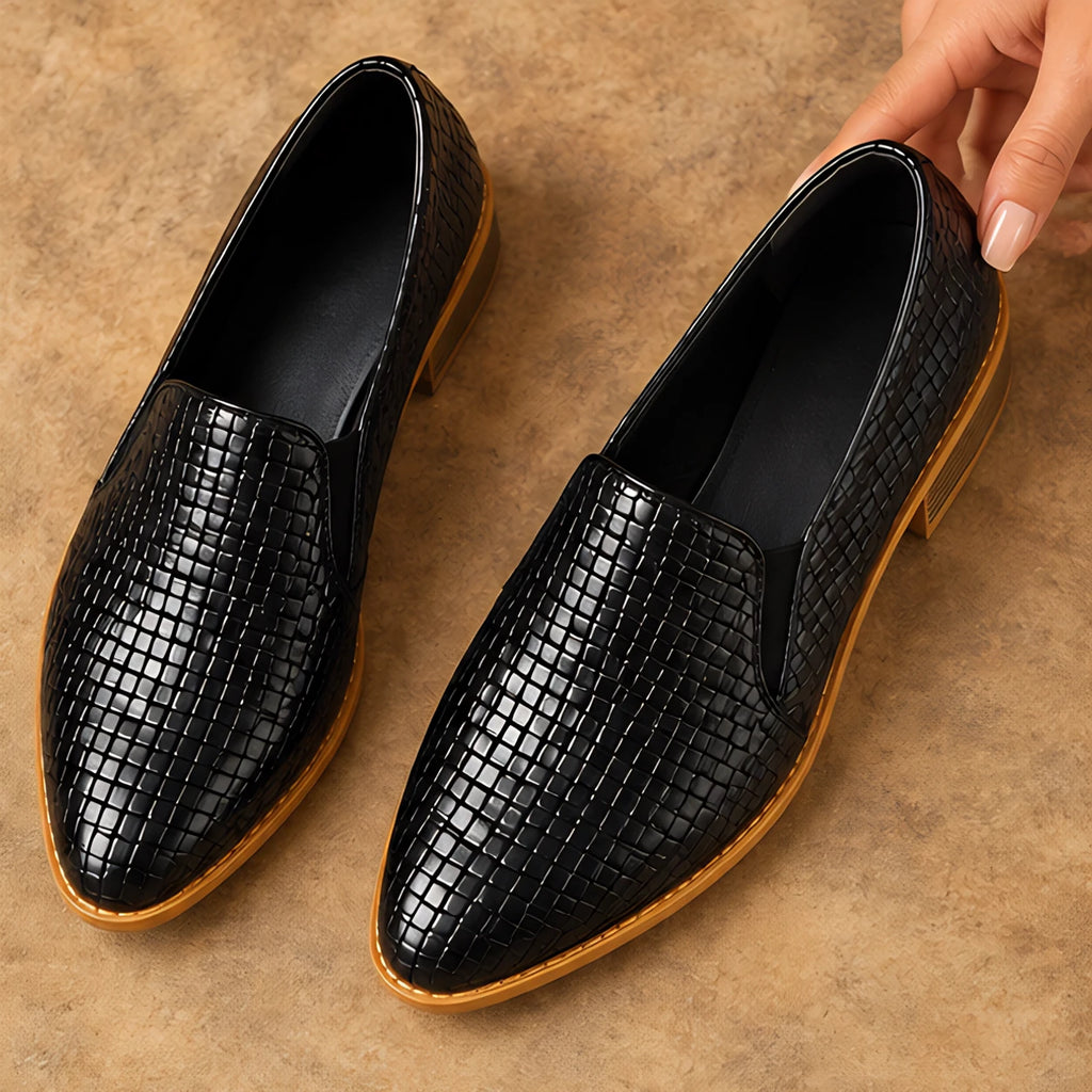 Maelle Women's Woven Slip-On Loafers - Black - womens_footwear - Eric Muller - Image 2