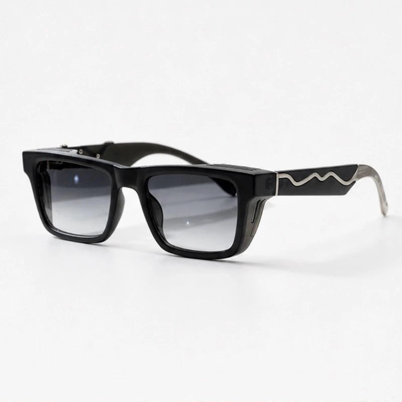 Marcell Rectangular Shades - Graphite - Sunglasses - Eric Muller - Image 1