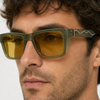Marcell Rectangular Shades - Sage - rectangular sunglasses - Eric Muller - Image 3