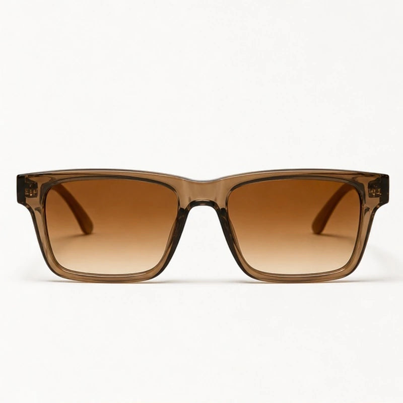 Marcell Rectangular Shades - Cognac - sunglasses - Eric Muller - Image 2