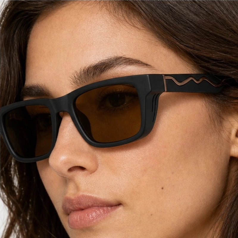 Marcell Rectangular Shades - Ember - uv400 - Eric Muller - Image 4