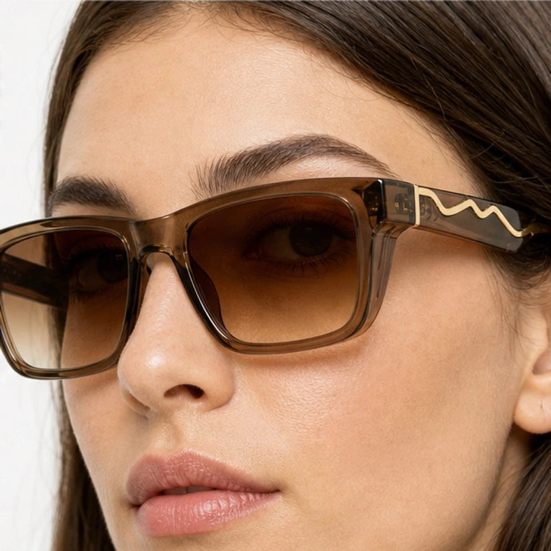 Marcell Rectangular Shades - Cognac - uv400 - Eric Muller - Image 4