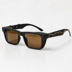 Marcell Rectangular Shades - Ember - Sunglasses - Eric Muller - Image 1