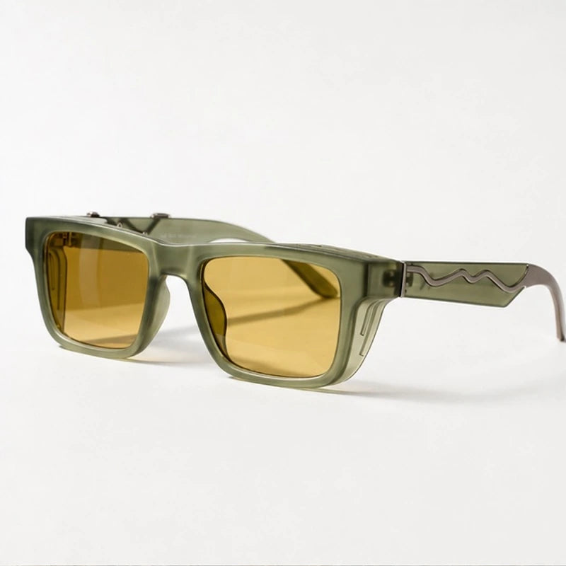 Marcell Rectangular Shades - Sage - Sunglasses - Eric Muller - Image 1
