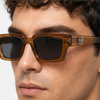 Marco Rectangular Shades - Amber - rectangular sunglasses - Eric Muller - Image 3