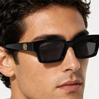 Marco Rectangular Shades - Noir - rectangular sunglasses - Eric Muller - Image 3