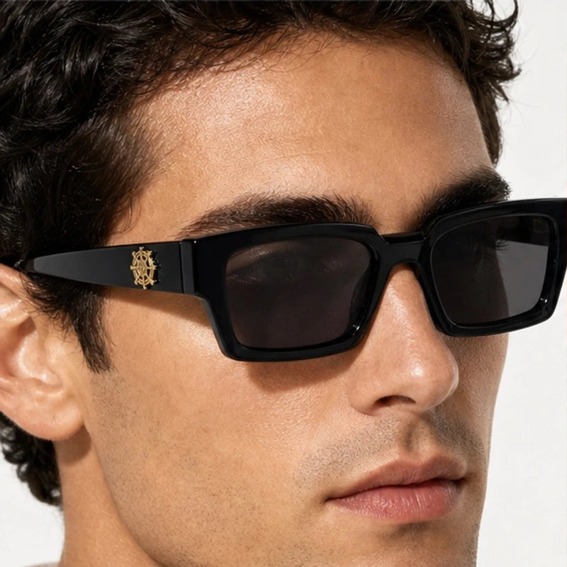 Marco Rectangular Shades - Noir - rectangular sunglasses - Eric Muller - Image 3