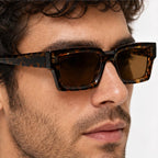 Marco Rectangular Shades - Havana - rectangular sunglasses - Eric Muller - Image 3
