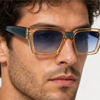 Marco Rectangular Shades - Teal - rectangular sunglasses - Eric Muller - Image 3