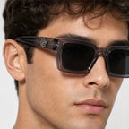 Marco Rectangular Shades - Smoke - rectangular sunglasses - Eric Muller - Image 3
