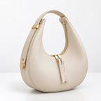 Marietta Women's Crescent Zip-Top Handbag - White - Women's Accessories > Bags > Handbags - Eric Muller - Image 1