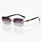 Marin Rimless Rectangular Shades - Dusk - Sunglasses - Eric Muller - Image 1
