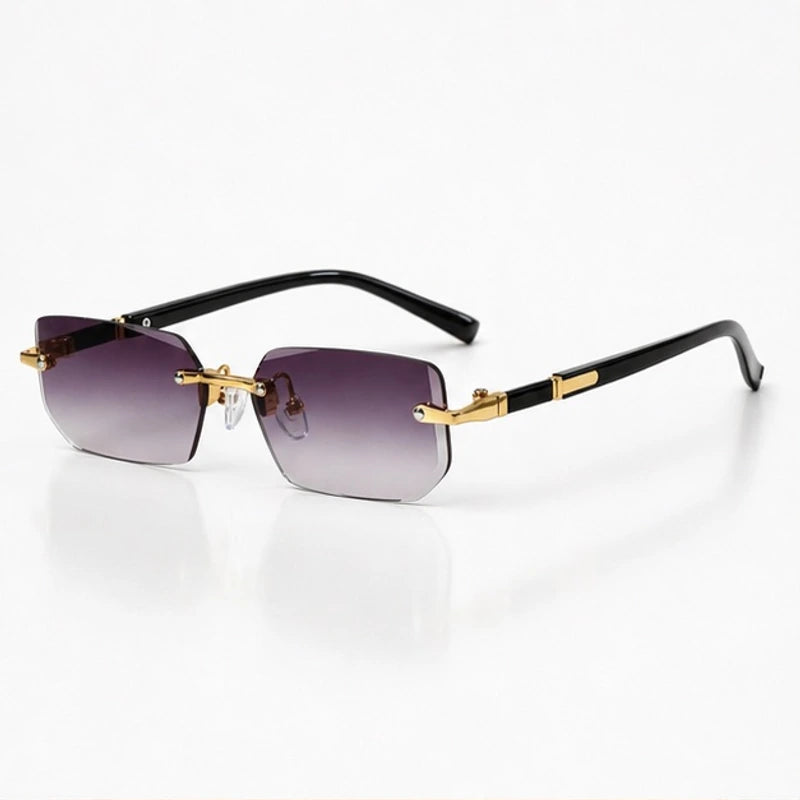 Marin Rimless Rectangular Shades - Dusk - Sunglasses - Eric Muller - Image 1