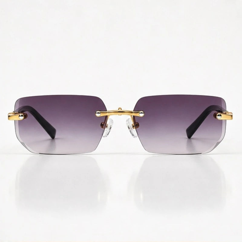 Marin Rimless Rectangular Shades - Dusk - sunglasses - Eric Muller - Image 2
