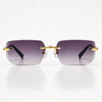 Marin Rimless Rectangular Shades - Dusk - sunglasses - Eric Muller - Image 2