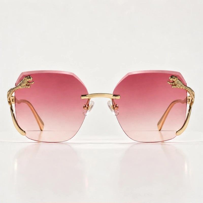 Marisa Panther Rimless Shades - Pearl Rose - sunglasses - Eric Muller - Image 2