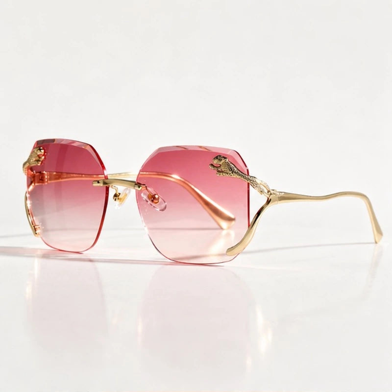 Marisa Panther Rimless Shades - Pearl Rose - Sunglasses - Eric Muller - Image 1