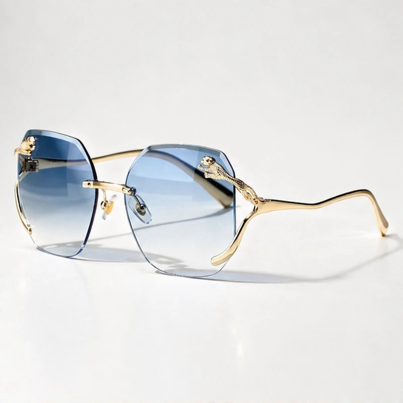 Marisa Panther Rimless Shades - Slate - Sunglasses - Eric Muller - Image 1