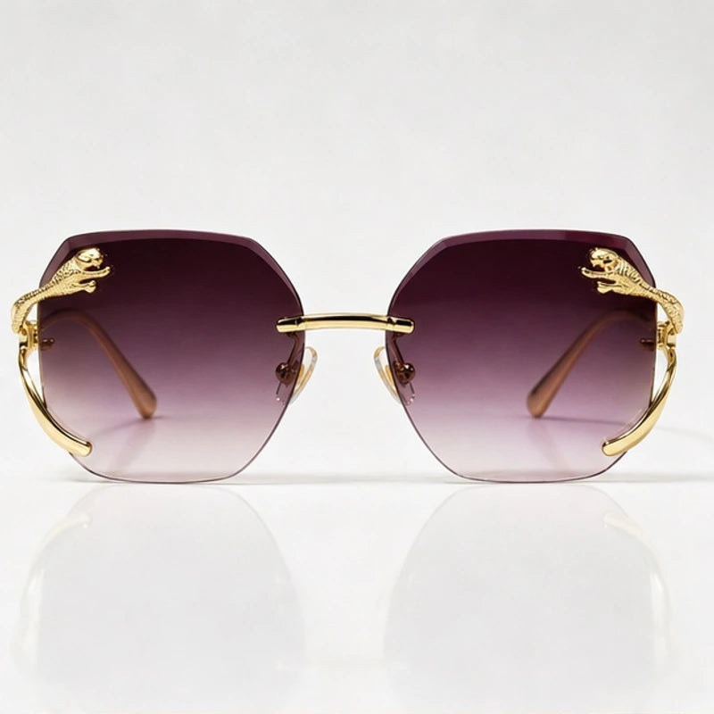 Marisa Panther Rimless Shades - Noir Rose - sunglasses - Eric Muller - Image 2