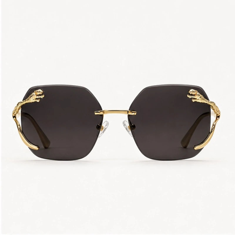Marisa Panther Rimless Shades - Onyx - sunglasses - Eric Muller - Image 2