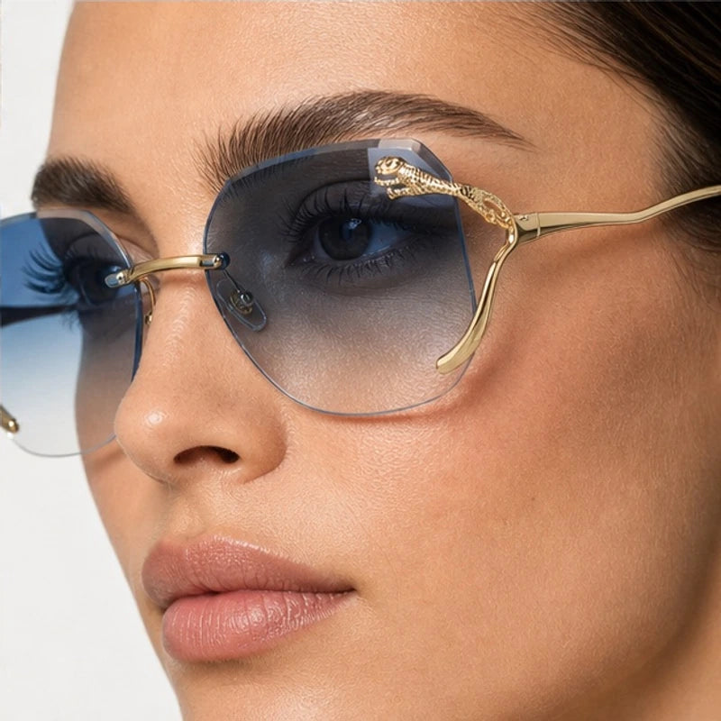 Marisa Panther Rimless Shades - Slate - rimless sunglasses - Eric Muller - Image 3