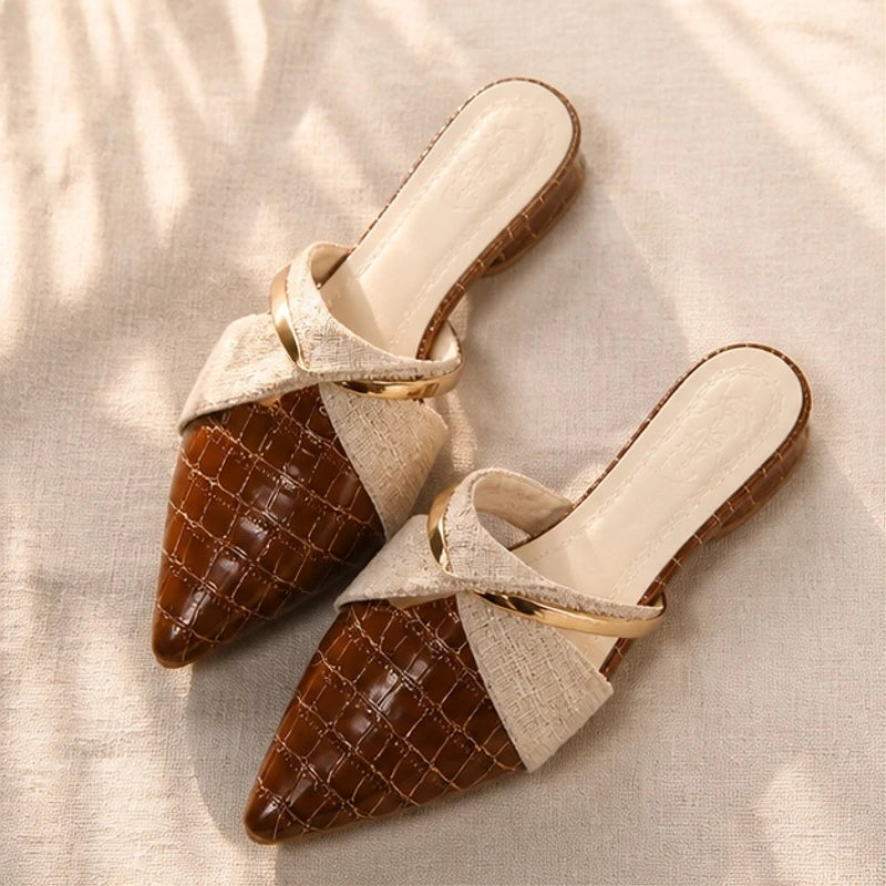 Meliora Croc-Embossed Mules - Brown - Women's Footwear > Mules - Eric Muller - Image 1
