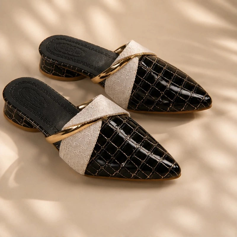 Meliora Croc-Embossed Mules - Black - Women's Footwear > Mules - Eric Muller - Image 1