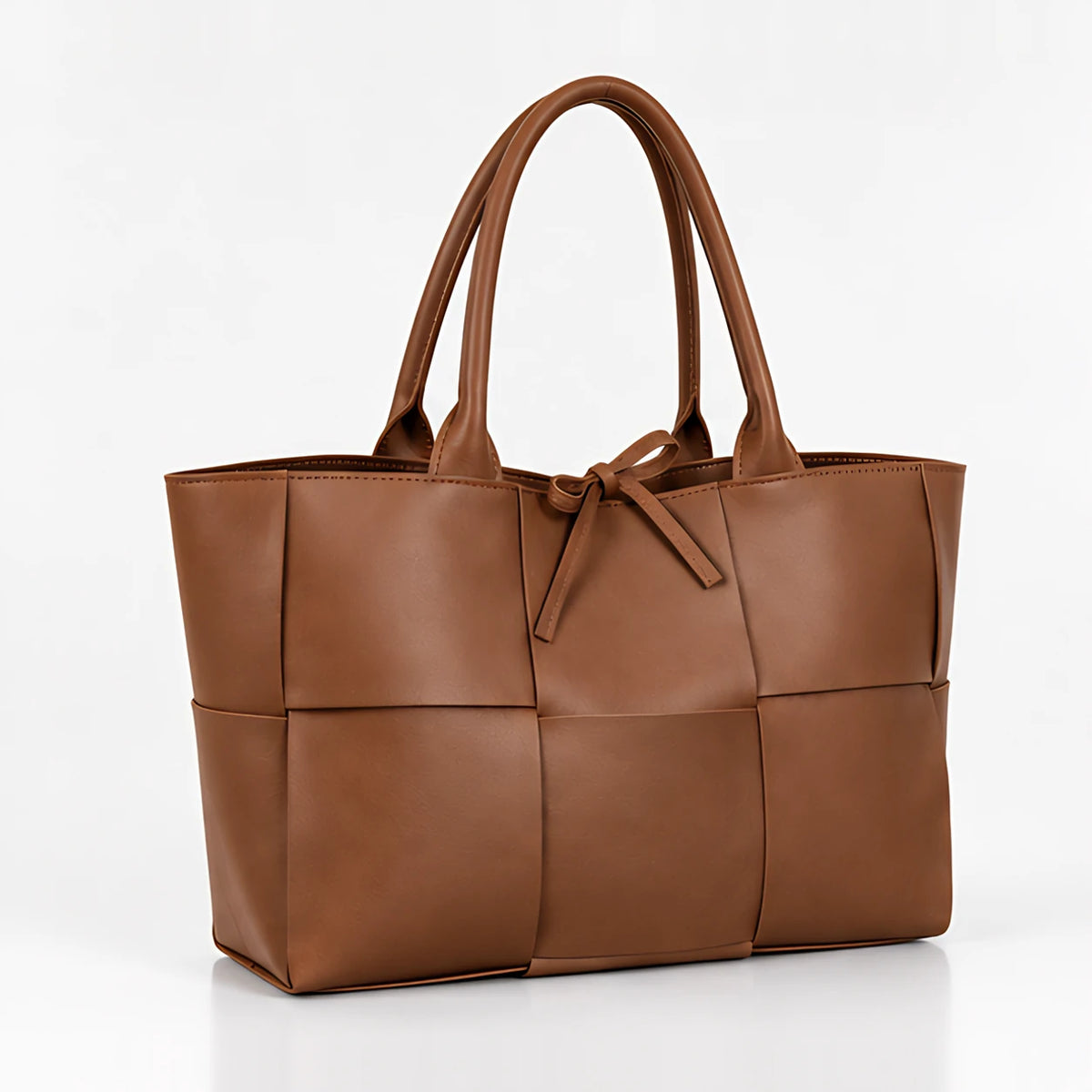 Melusine Women's Woven Bow-Tie Tote Bag - Brown - Women's Accessories > Bags > Tote Bags - Eric Muller - Image 1
