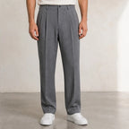 Mercer Men's Pleated Wide Straight-Leg Pants - Gray - Department: Men - Eric Muller - Image 3