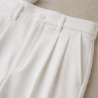 Mercer Men's Pleated Wide Straight-Leg Pants - White - Catalog Group: Clothing - Eric Muller - Image 2