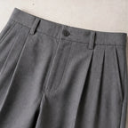 Mercer Men's Pleated Wide Straight-Leg Pants - Gray - Catalog Group: Clothing - Eric Muller - Image 2
