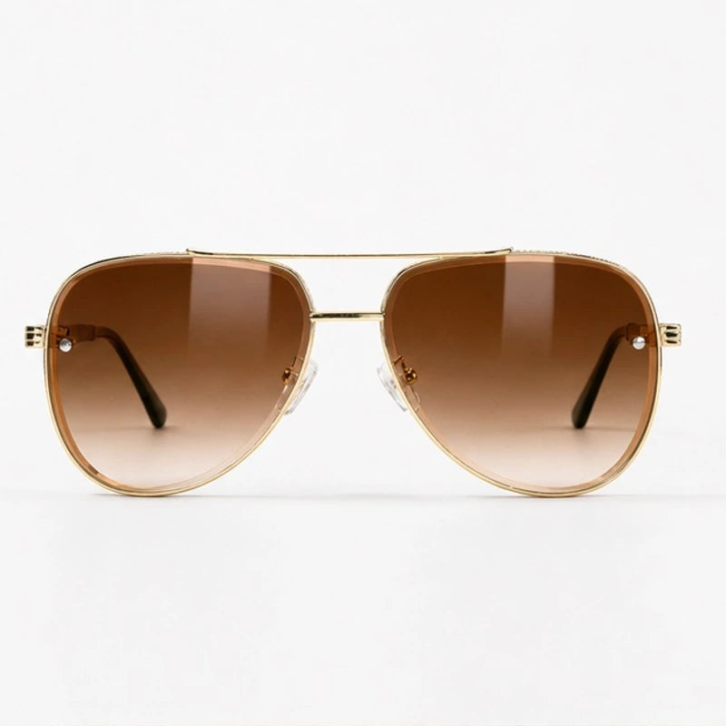 Merrin Oversized Aviator Shades - Havana - sunglasses - Eric Muller - Image 2