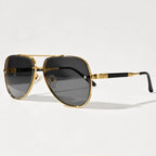 Merrin Oversized Aviator Shades - Onyx - Sunglasses - Eric Muller - Image 1