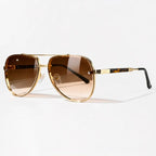 Merrin Oversized Aviator Shades - Havana - Sunglasses - Eric Muller - Image 1