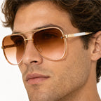 Merrin Oversized Aviator Shades - Ember - aviator sunglasses - Eric Muller - Image 3